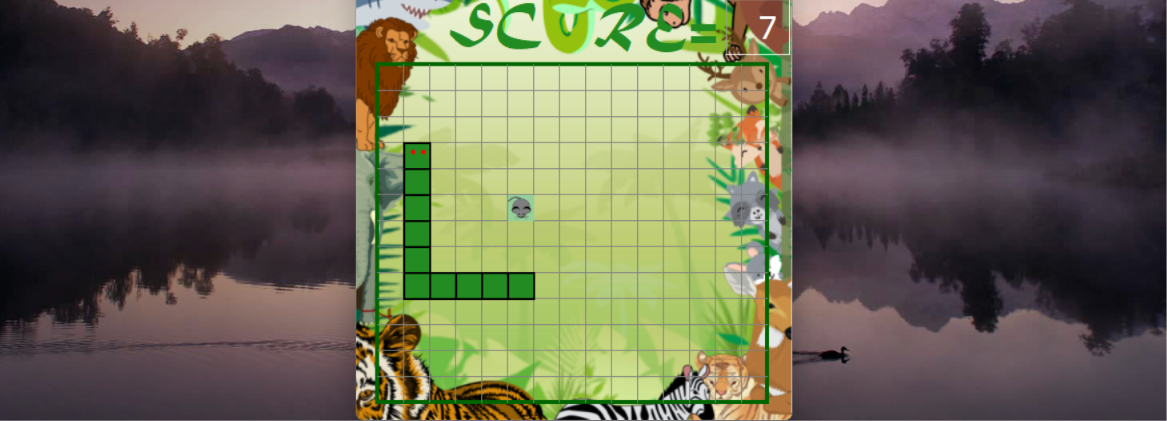 Snake Game Jungle Edition Screenshot